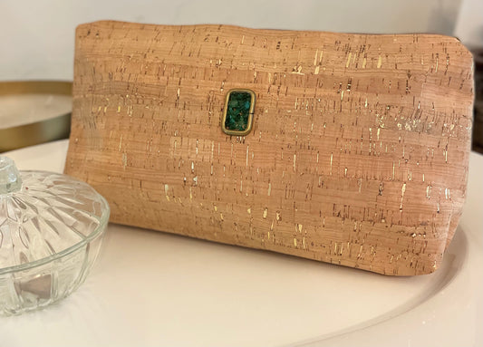 Gem Collection Emerald Slim Clutch